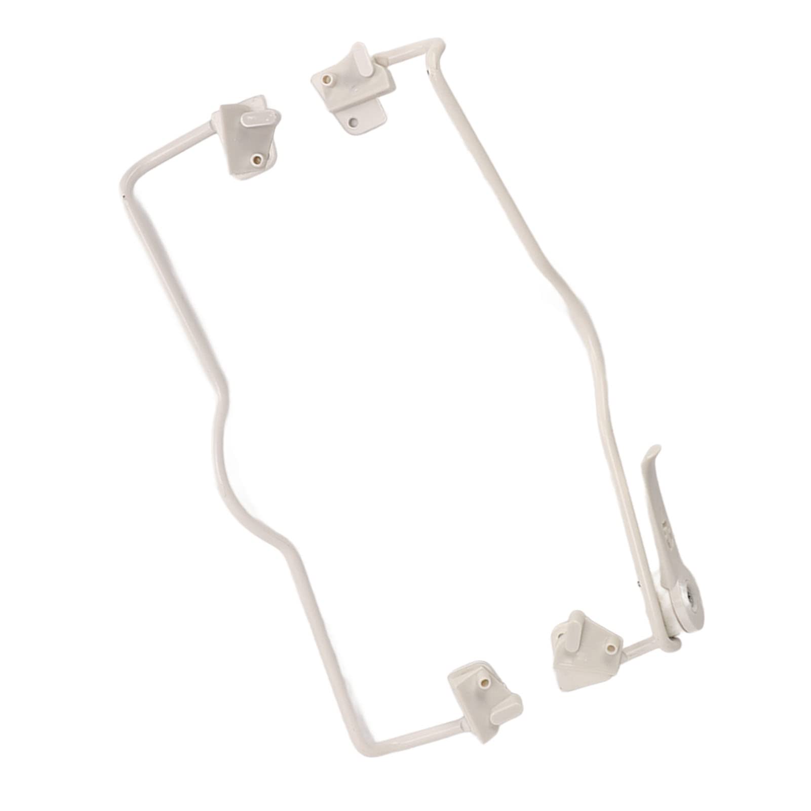 Marco Protector para Scooter eléctrico Blanco con Soporte para pie, Soporte de protección para Scooter de Acero Inoxidable para Mayor Seguridad y Rendimiento Suave, Accesorio