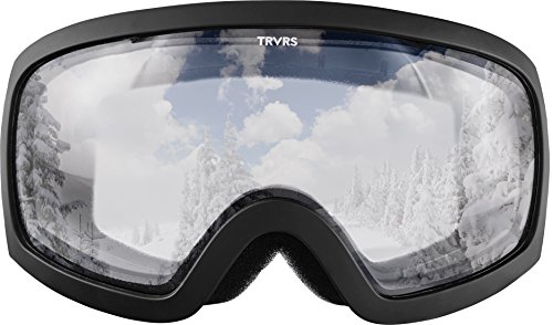Traverse Varia Ski, Snowboard, and Snowmobile Goggles, Obsidian with Crystal Clear Lens
