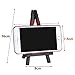 EBOOT 12 Pack 6.25 Inch Black, Wood Easels, Easel Stand for Painting Canvases, Art and Crafts, Tripod, Painting Party Easel, Kids Student Tabletop Easels, Portable Canvas Photo Picture Sign Holder