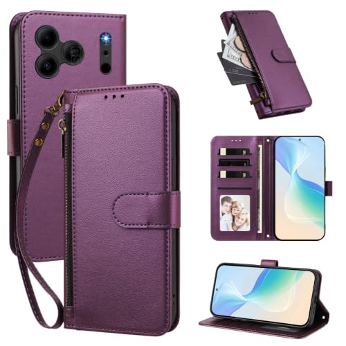�P�[�X�J�o�[ �Ή��@�� for Doogee Note 56 (Pro) / Note 56 Plus�y�E�H���b�g�i�t�@�X�i�[�������X�g�X�g���b�v�t���j�A�J�[�h�X���b�g4�{��������1�A�}�O�l�b�g���X�^���h�@�\�zViolet