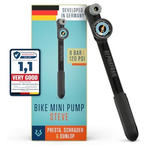 Alphatrail Mini Bike Pump for All Valves Cover