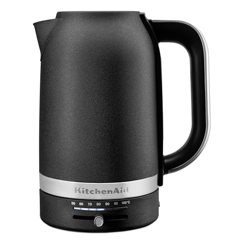 KitchenAid Bouilloire électrique 1,7 l avec contrôle de la température KEK1701, fonte noire