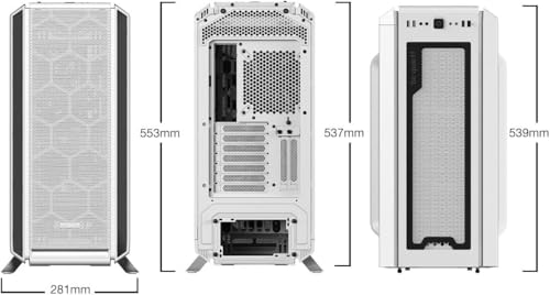 Boîtier PC Silent Base 802 Window White grand débit d'air et boîtier PC blanc insonorisé