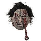 Tête de mort d'Halloween Masque de tête de mort d\'Halloween pour hommes et femmes - Casque en latex de luxe - Accessoires de fête
