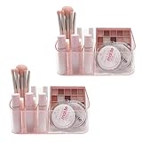 CONVENIENT WITHIN EASY REACH: these 2 pack countertop display boxes cases keep your lipsticks, lip gloss, eyeliners, mascara, foundation, facial creams or medicines and other hassle free to get