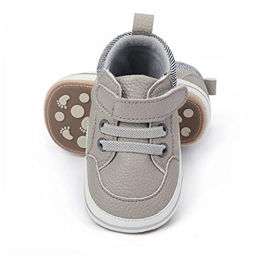 Image of RVROVIC Baby Boys Girls Anti-Slip Sneakers Soft Ankle Boots Toddler First Walkers Newborn Crib Shoes
