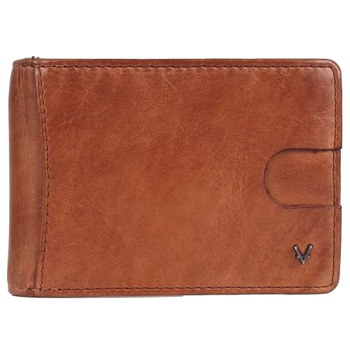 Unisex Genuine Leather RFID-Blocking Wallet Bifold Card Holder: Sleek Design for Style, Functionality & Ultimate Security (Cognac)