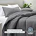 Bare Home Comforter Set - Queen Size - Ultra-Soft - Goose Down Alternative - Premium 1800 Series - All Season Warmth (Queen, Grey)