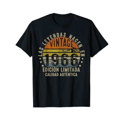 Las Leyendas Nacen En 1966 59 Años Cumpleaños Hombre Regalo Camiseta