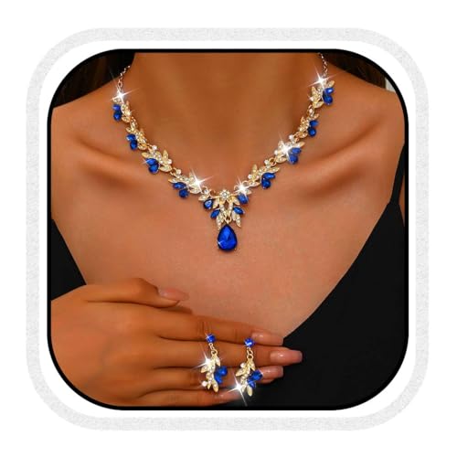 Fashband Crystal Bridal Wedding Jewelry Set Sparkly Earrings