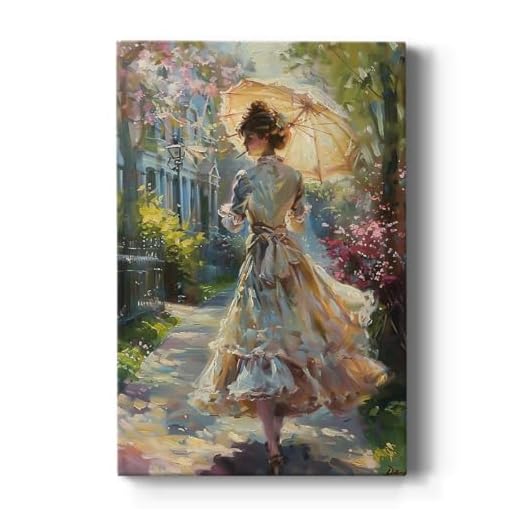 Elegant Woman Canvas Wall Art for Home