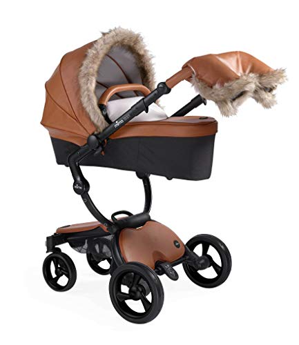 poussette cuir camel