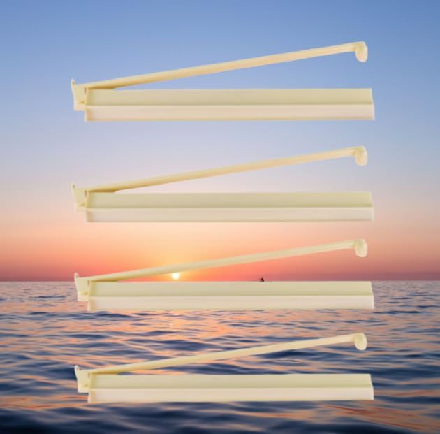 (4pcs) Mahjong Stand and Putter Combination, Acrylic Plastic Material, no Need to Assemble, Matching, a Different Sense of Experience. (Ivory White)