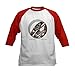CafePress Killer Whale Crescent Kids Baseball Jersey Kids Cotton Baseball Jersey, 3/4 Raglan Sleeve Shirt Red/White