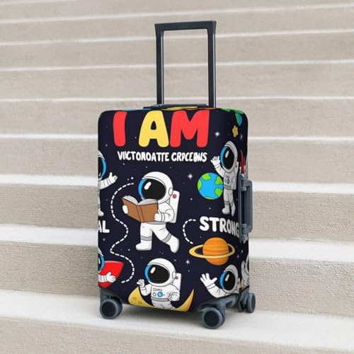 Brave Space Astronauts Suitcase Cover Fashion Luggage Covers Anti-Scratch Elastic Lightweight Protector For Travel Outdoor Small3