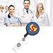 6 Pack Retractable Badge Holder Reel, 1.2 Inch Polished ID Badge Holder with Belt Clip High Strength Name Tag Lanyard Anti-Lost Clip for Name Card ID Card Keychain