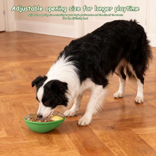 Buxuaaaa Katzenleckerli Spender Futterspender, Haustier Puzzle Spielzeug, Ball Design, auslaufendes Futter, Fütterungsspielzeug für Hunde, geistige Stimulation, langsamer Futterspender für H-5