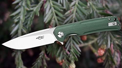 Miniatura 5 de Firebird GANZO FH91-GB Cuchillo plegable de bolsillo con rodamientos de bolas, hoja de acero D2, mango ergonómico G10 antideslizante con clip,