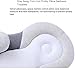 Portable Baby Bed, Adjustable Memory Foam for Newborns 0-6 Months, Travel Picnic Floor Bed, Super Soft Breathable (Off White)