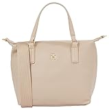 IKONISCH & ZEITLOS: Die original Tommy Hilfiger Handtasche zum Umhängen punktet durch ihr elegantes Design Das Highlight der Umhängetasche ist das TH-Monogramm-Emblem vorne