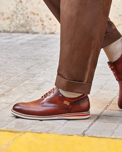 Image of PIKOLINOS Avila M1T-4050 Men's Lace-Up Shoes - Stylish Premium Calfskin Leather - Removable Cushioned Insole - Wide Fit - Lightweight Sole for Everyday Walking Comfort