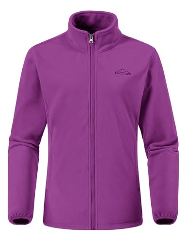 donhobo Damen 3-in-1 Jacke Fleecejacke wasserdichte Winddichte Skijacke Winterjacke Wanderjacke Softshelljacke Regenjacke mit Kapuze Lila L