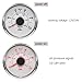 2 Inches /52mm Oil Press Gauge 0-10bar 0-150 PSI 10-184ohm Signal with Lights 9-32V for Car Truck Ship(White&Silver)