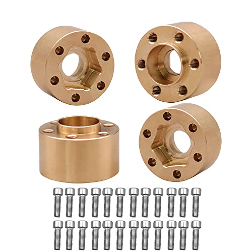 Adaptateur large de moyeu hexagonal en laiton pour les jantes de RC Crawler SCX10 TRX4