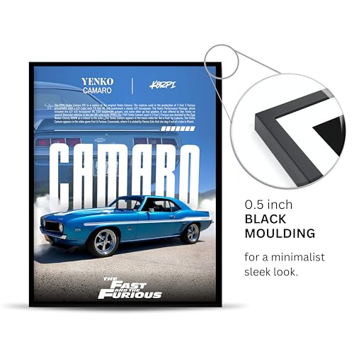 Image of Posternet YENKO Camaro Wall Poster Frames | 12x18 inch | Fast and Furious Themed JDM Cars | Hanging Wall Artwork Frames for Living Room, Bedroom, Office and Etc