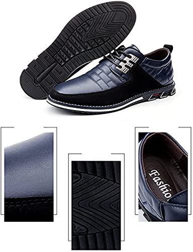 Shoes Men Leather Casual Loafers Dress Breathable Driving Moccasins Oxford Walking Shoe Arch Sneaker2