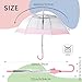 Gxybb Clear Bubble Umbrella,Large Rainproof Canopy,Clear Umbrellas for Rain Adult,Umbrellas for Rain,Perfect for Weddings, Graduation and Outdoor Events - Automatic Open (Pink-Edged)