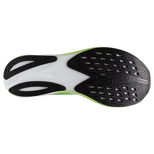 Brooks Men’s Hyperion Neutral Running Shoe - Green Gecko/Red Orange/White - 13 Medium