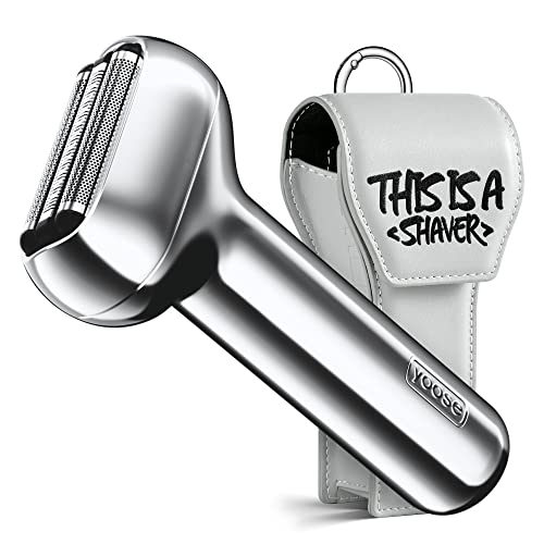 Yoose Foil Shaver, Electric Razor For Men, Magnetic Shaving Head & Alloy Body, 2 Speed Mode, Ipx7 Waterproof, Usb C Rechargeable, Triple Blade Electric Shaver, Travel Case Included, Ideal Gift, Silver #TOP25