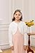 NikNio Girls Cardigan Long Sleeve Fluffy Bolero Shrug Open Front Knit Cover Up with Button Closure for Fall Winter White 10-11 Years