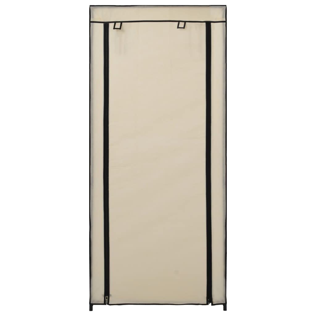 Homgoday Scarpiera Coperta Crema 58x28x106 cm in Tessuto, Arredo Scaffale Portascarpe Organizzatore per Scarpe Stoccaggio Salva Spazio per Corridoio