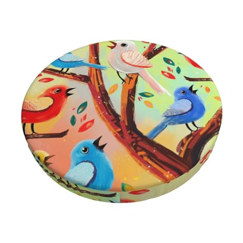 ZAKAFUCH Memory Foam Bird Branch Bar Stool Cover 12-14 inch