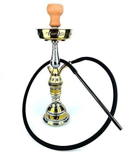 LSZ Shisha-Set 1 Schlauchhaken-Set, Metall- und Glashukahn Einfach, robuste und dauerhafte Huka zu zerlegen Shisha-Set – Bild 6