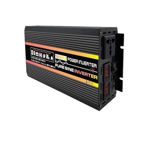 Inversor Inversor Solar Coche 10000 W 12000 W Inversor Onda Sinusoidal Pura 12 V 24 V 48 V 60 V A 220 V Convertidor Potencia Fuera Red Inversor Transformador Convertidor(12000W,24V to 220V)
