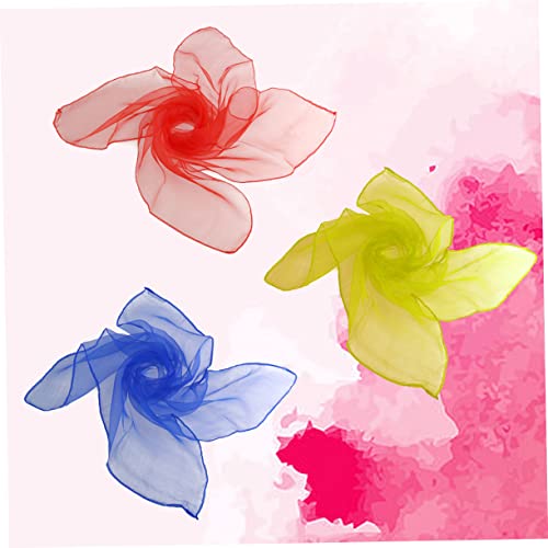 VALICLUD 12pcs Lightweight Candy Color Square Gauze Scarves Versatile Dance Scarves for Kindergarten Performances and Play Activities3
