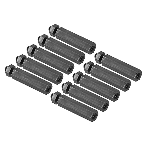 PATIKIL M2.5 Nylon Hex Standoff Screws Nuts, 1Set/100Pack PCB Male Female Threaded Kit for Motherboards Computer Cases