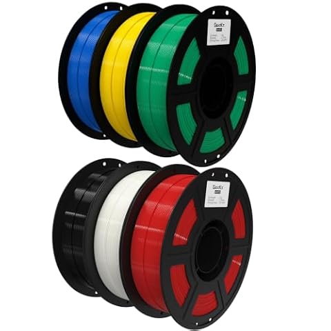 GratKit PETG 1kg - Blue, Yellow, Green, Black, White, Red (6-pack)