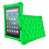 2019 New 7in Tablet Case for Kids, OQDDQO 7in Tablet(9/7/5th Generation 2019/2017/2015 Release) iPad Light Weight Anti Slip Shockproof Kids Friendly Case for 7 inch Tablet (Green)