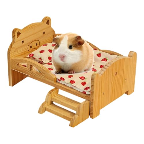 Cama para hámsters de madera para el descanso en su jaula 2
