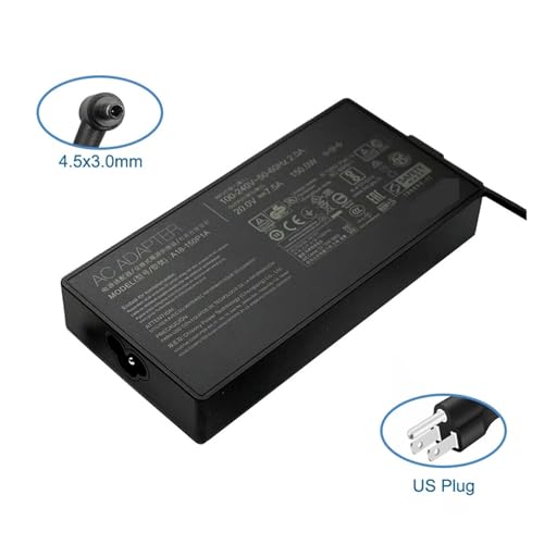 Cargador de portátil 20V 7.5A 150W para sustituir adaptadores dañados con conector de 4.5mm 3