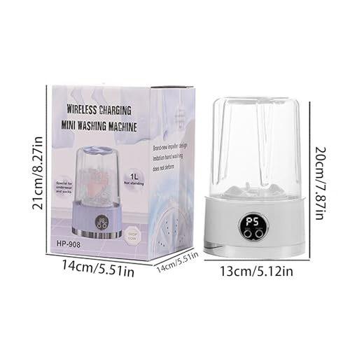 Machine à laver pour sous-vêtements rechargeable avec 2 modes de soin