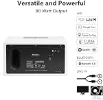 Audio Pro C10 MKII Haut-parleur sans fil, WiiM Edition | Son haute fidélité, Multi-chambre, Bluetooth, Wi-Fi AirPlay 2, Google Cast, Siri, WiiM Accueil App, Stream Spotify, TIDAL & Plus, blanc