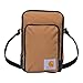 Carhartt Zip, Durable, Adjustable Crossbody Bag with Zipper Closure, Brown, One Size