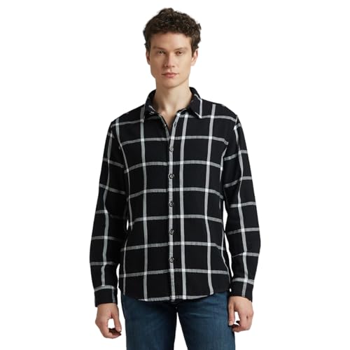 Image of Pepe Jeans Men's Regular Fit Full Sleeve Checkered Cotton Casual Shirt | Check Shirt for Man | Smart & Stylish | Multiple Styles | Mens Casual Shirts