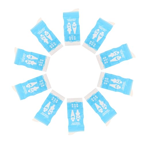 EXCEART 20個 屋外 トイレ バッグ ポータブル トイレ 車両用 女性用 小便器 バッグ 旅行用 緊急用 車用 ポータブル 7車用 小便器