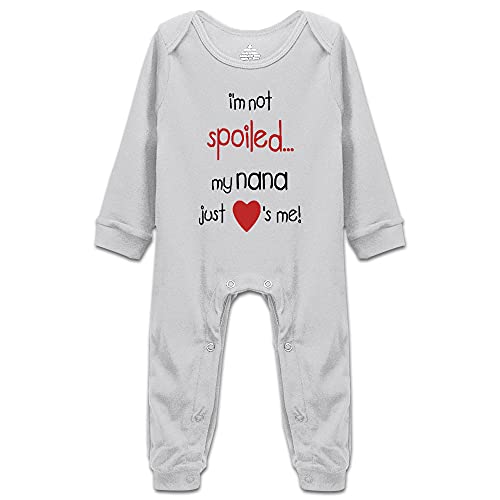 I'm Not Spoiled My Nana Just Loves Me Baby Bodysuit Cotton Infant Romper Outfit